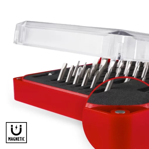 Біти Einhell HEX, PH, RIBE, SL, Spline, Torx, 28мм, кейс набір 33шт