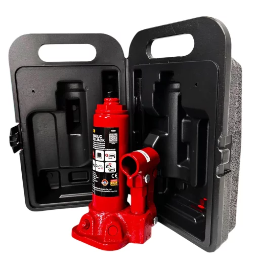 Домкрат гідравл. бутил. 2т (181-З45 мм) кейс