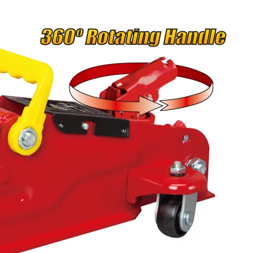 Домкрат підкатний 2т (135-340) поворотна ручка