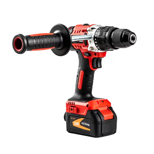 Дриль-шурупокрут акум. DSI18/80BL з ударом, 18В, 80Нм, 2шв +акум.4Аг-2шт, зарядний пристрій