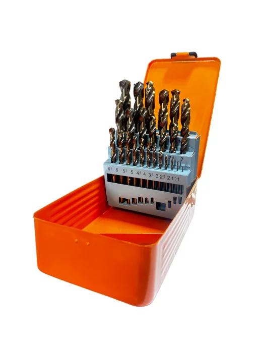 Набір свердел п/м HSS-CO 1-13мм*0,5мм 25шт коробка метал