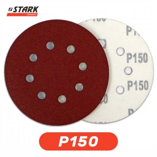Папір шліфувальний Stark D125 мм 8 отворів з. 150 5 шт.