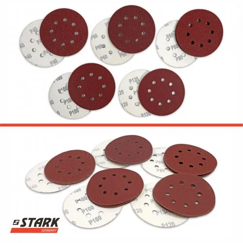 Набір шліфувального паперу Stark D125 мм 8 отворів 25 шт.