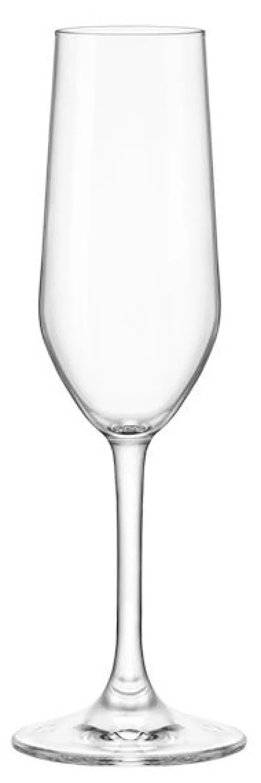 Набір келихів для шампанського Bormioli Rocco Riserva Champagne, 205мл, h224мм, 6шт, скло, прозорий