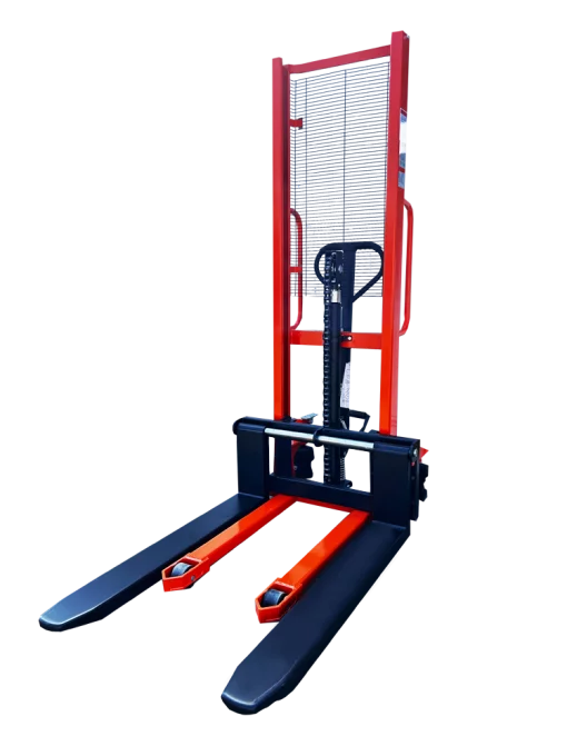 Штабелер гідравлічний 1000кг, підйом-1,6м, довжина вил 1,15м,ширина 330-740мм