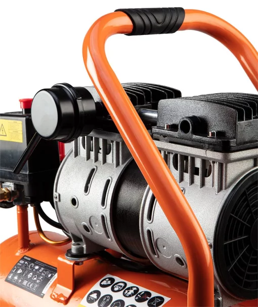 Компресор повітряний Neo Tools, безолійний, 500Вт, 12л, 95л/хв, 8бар, 2-х поршневий, IP20, 17.04кг