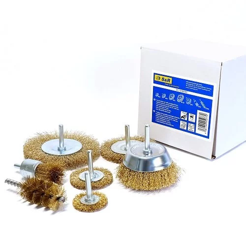 Набір щіток S&R для дриля 7 шт 6 мм