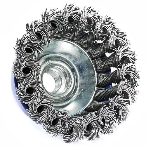 Щітка чашкова пряма S & R 75 мм, сталева плетена проволока