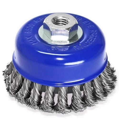 Щітка чашкова пряма S & R 100 мм, сталева плетена проволока