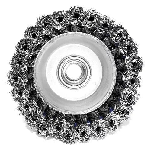 Щітка чашкова пряма S & R 100 мм, сталева плетена проволока