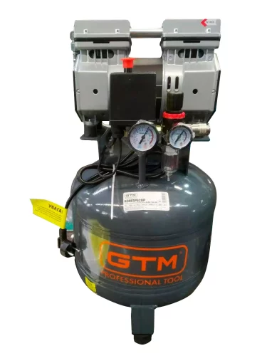Компресор рес-30л 105л/хв 0,75кВт 8бар 220В 2 циліндри безмасляний