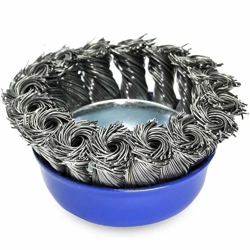 Щітка чашкова пряма S & R 65, сталева плетена проволока