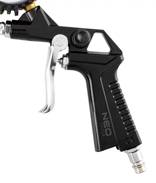 Пістолет для підкачування шин Neo Tools, 12бар, подовжене сопло 370мм