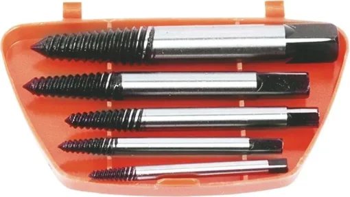 Екстрактори для зламаних гвинтів Top Tools, для гвинтів 3.3-19мм, кейс, набір 5шт