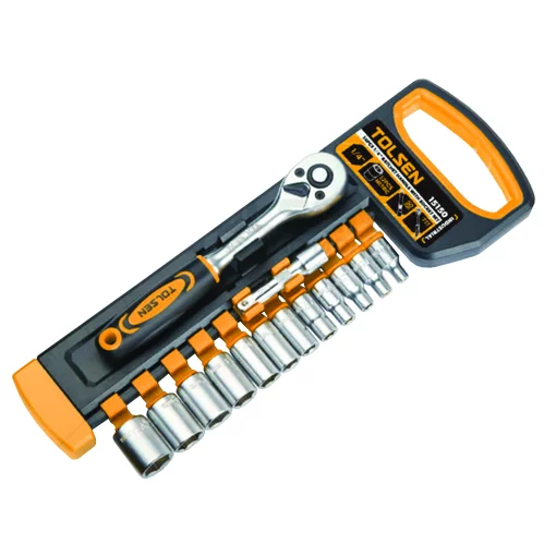 Набір торцевих головок Tolsen Профі, 1/4", CrV, 14шт