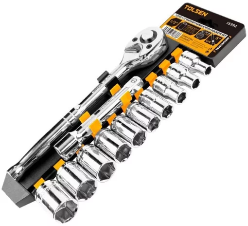 Набір торцевих головок Tolsen, 1/2", CrV, 12шт