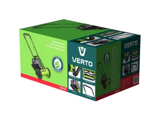 Газонокосарка механічна Verto 30см 16л 12-45мм 7кг