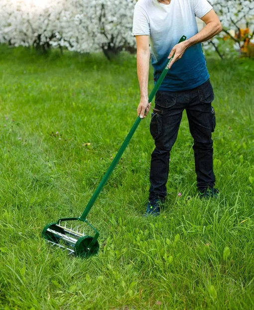 Аератор-скарифікатор ручний Verto, D15см, 27 шипів, 3.5кг