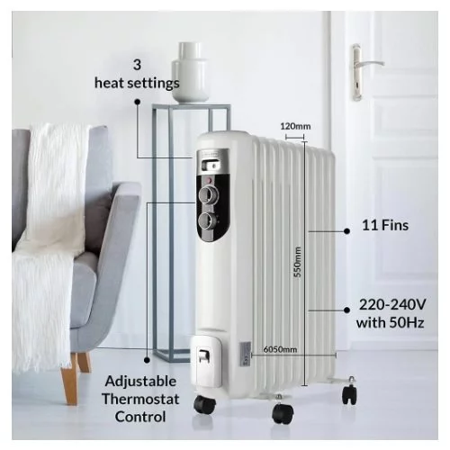 Радіатор масляний OLSEN & SMITH OR-01 DRO128M 2,5 кВт