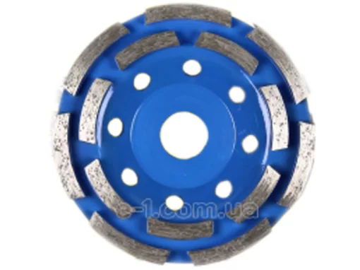 Фреза алмазна торцова 125*22мм дворядна, для бетону