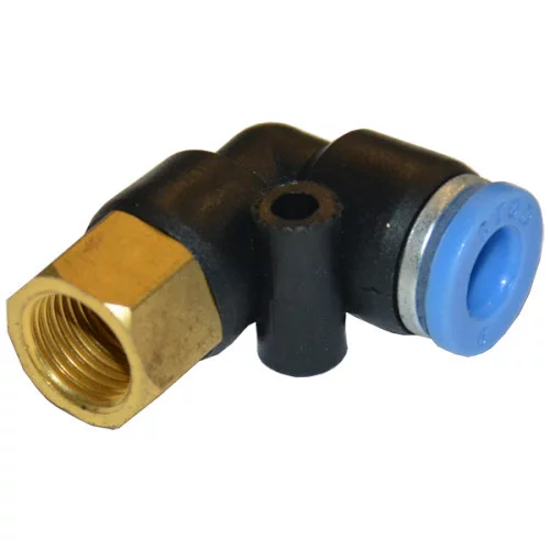 З'єднувач пневматичний цанговий Г-подібний 8 мм*3/8" AIRKRAFT SPLF08-03