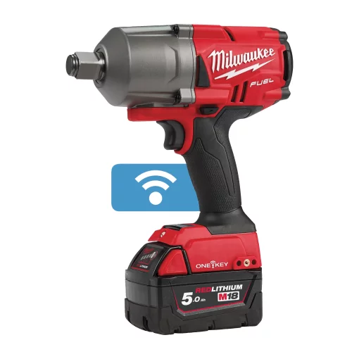Гайкокрут високомоментний MILWAUKEE 3/4 дюйма(2034Нм) M18 FUEL ONEFHIWF34-502X ONE-KEY (+ заряд.прис, 2 акум.X 5Аг, HD кейс)