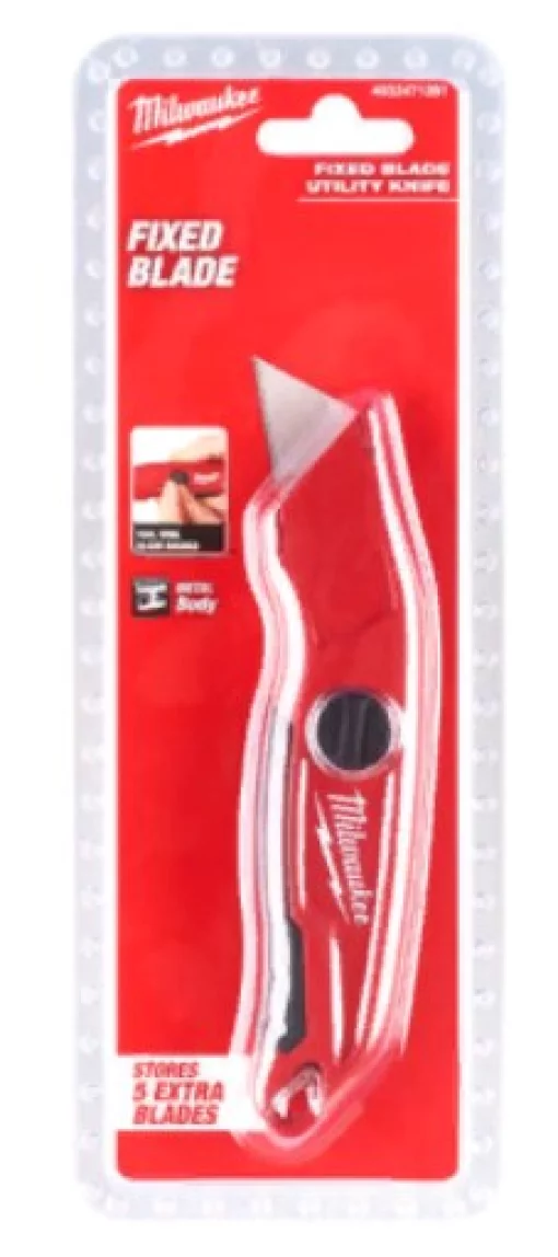 Ніж висувний з трапецевидним лезом MILWAUKEE (самофіксуюче лезо)
