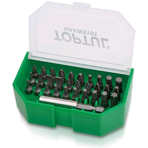 Набір біт для шуруповерта 31ед. TOPTUL 1/4" SL;PH;PZ;TORX;HEX + магнітний тримач GAAW3101