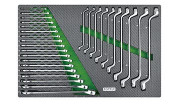 Візок з набором інструментів TOPTUL 7 секцій 261ед. GE-26105