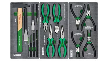 Візок з набором інструментів TOPTUL 7 секцій 261ед. GE-26105