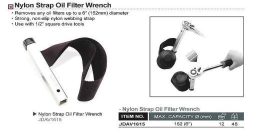 Фильтросъемник нейлонова стрічка TOPTUL d152 мм JDAV1615