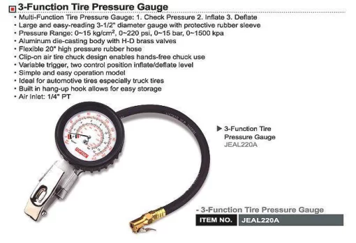 Професійний пістолет підкачки шин TOPTUL JEAL220A