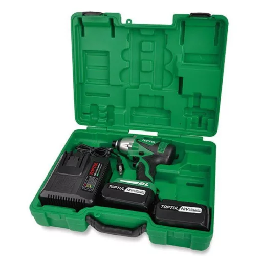Шуруповерт акумуляторний 18V (2 акк., кейс) TOPTUL KPBA0840E