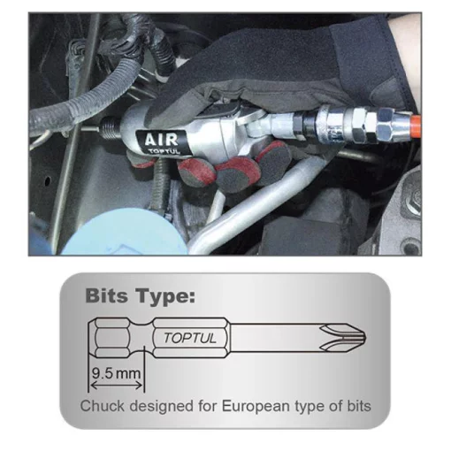 Шуруповерт пневматичний 1/4" Mini Butterfly TOPTUL KSAU0808