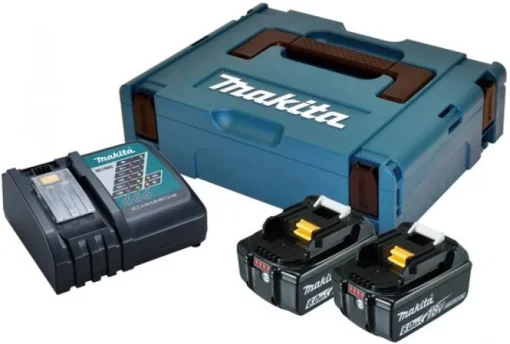 Набір акумулятора та зарядного пристрою Makita 198116-4 LXT BL1860B 2х18В 6А·год ЗП DC18RC кейс Makpac