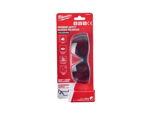 Окуляри захисні PREMIUM MILWAUKEE (затемнені, поляризовані) з м'якими вкладками