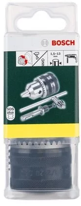 Комплект для кріплення свердл на перфоратор Bosch Professional патрон+перехідник+ключ SDS-plus 1/2 RL 13мм 0.4г