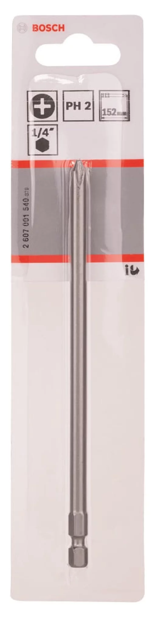 Біта Bosch Professional Extra-Hart PH2, 152мм