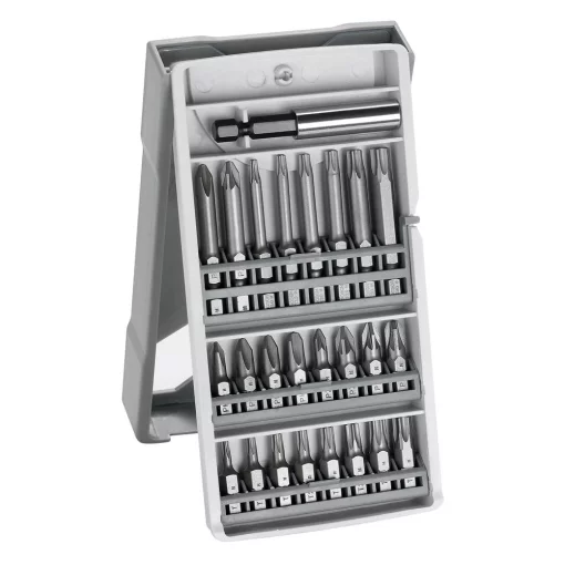 Біти Bosch Professional Mini X-Line Extra Hard, магнітний бітотримач, PH,PZ,T, кейс, набір 25шт