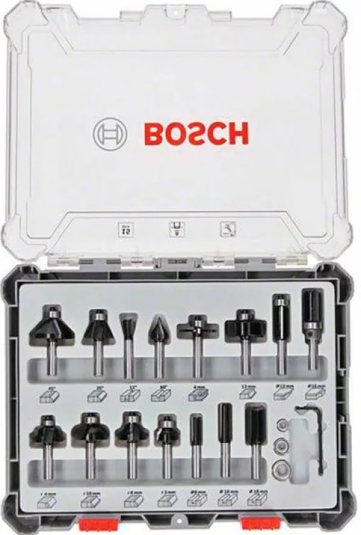 Набір комбінованих фрез Bosch Professional 8мм 15шт
