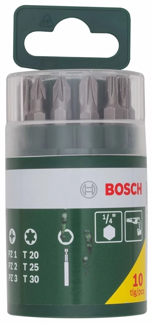 Біти Bosch Professional бітотримач, PH,PZ,T, 25мм, кейс, набір 9шт