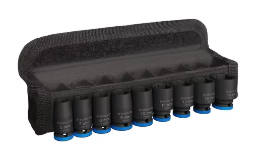 Набір ударних торцевих головок Bosch Professional Standart 1/4" 25мм 9шт