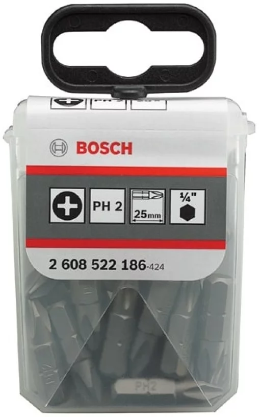 Насадка для загвинчування Bosch Extra-Hart PH2, 25мм, 25шт