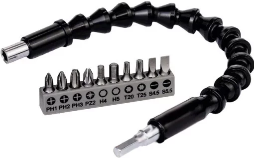 Біти Bosch Professional гнучкий подовжувач, 300мм SL,PH,PZ,H,T набір 10шт