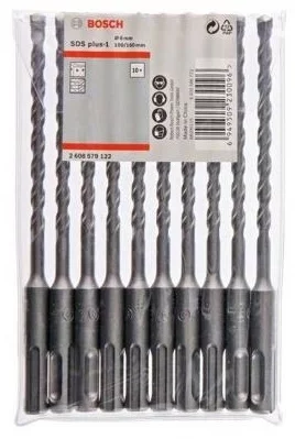 Свердло по бетону Bosch Professional SDS-Plus, 6x100x160мм, 10шт