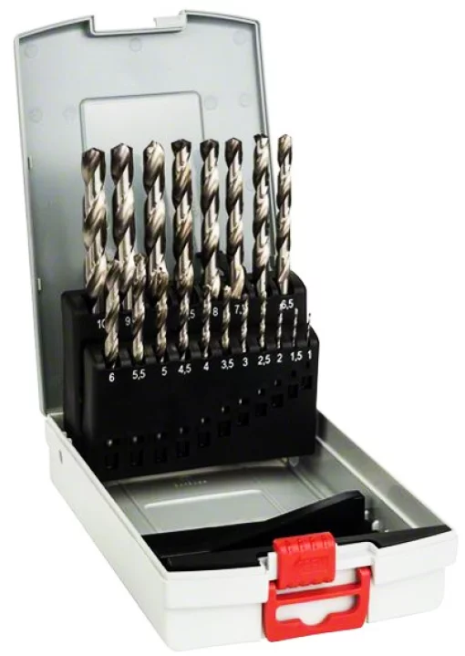 Набір свердел по металу Bosch Professional HSS-G ProBox, 1-10мм, кейс, 19шт