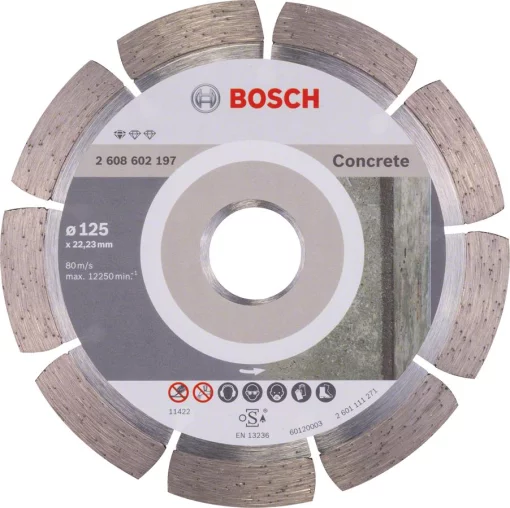 Диск алмазний Bosch Professional Standard for Concrete, 125х22.23мм, по бетону