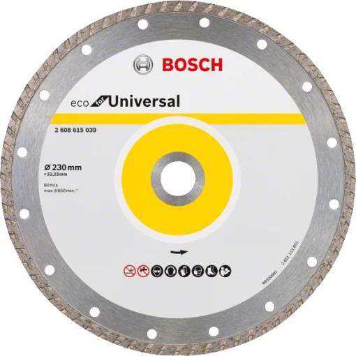 Диск алмазний Bosch Professional Eco Univ.Turbo 230х22.23мм