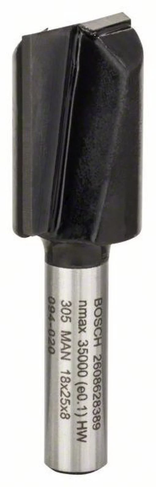 Фреза пазова Bosch Professional з двома лезами Std S8 D18 L25