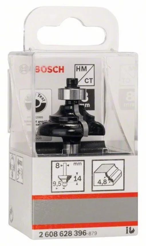 Фреза профільна C Bosch Professional Std S8 R4.8 B9.5 L14
